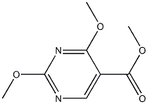 2,4-Dimethoxypyrimidine-5-carboxylic acid methyl ester 结构式