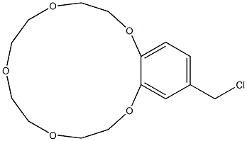 15-(Chloromethyl)-2,3,5,6,8,9,11,12-octahydro-1,4,7,10,13-benzopentaoxacyclopentadecin 结构式