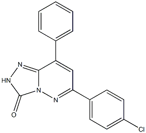 6-(4-Chlorophenyl)-8-phenyl-1,2,4-triazolo[4,3-b]pyridazin-3(2H)-one 结构式