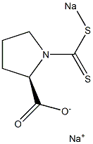 1-[(Sodiothio)thiocarbonyl]-D-proline sodium salt 结构式