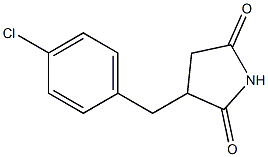 3-(4-Chlorobenzyl)pyrrolidine-2,5-dione 结构式