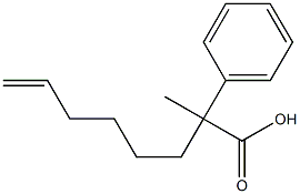 2-Methyl-2-phenyl-7-octenoic acid 结构式