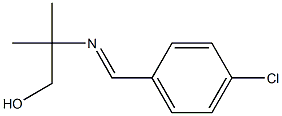 2-(4-Chlorobenzylideneamino)-2-methyl-2-methylethanol 结构式