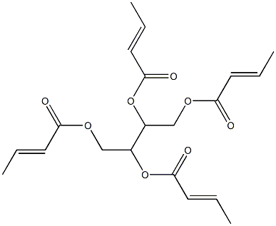 Tetrakiscrotonic acid 1,2,3,4-butanetetryl ester 结构式