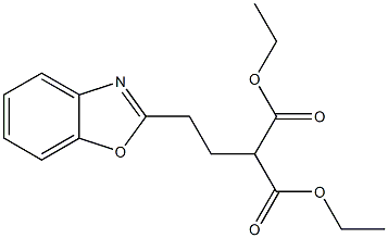 [2-(Benzoxazol-2-yl)ethyl]malonic acid diethyl ester 结构式