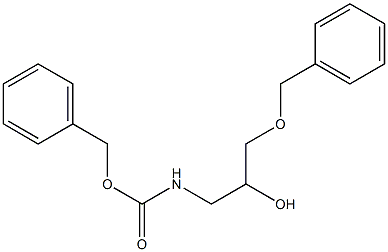 1-(Benzyloxy)-3-(benzyloxycarbonylamino)propan-2-ol 结构式