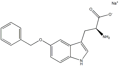 5-Benzyloxytryptophan sodium salt 结构式