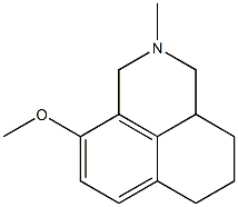 9-Methoxy-2-methyl-2,3,3a,4,5,6-hexahydro-1H-benz[de]isoquinoline 结构式