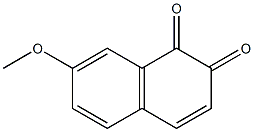 7-Methoxy-1,2-naphthalenedione 结构式