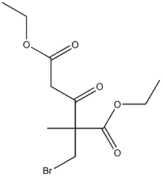 2-Bromomethyl-2-methyl-3-oxoglutaric acid diethyl ester 结构式