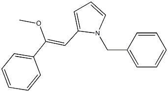 1-Benzyl-2-[(Z)-2-methoxy-2-phenylethenyl]-1H-pyrrole 结构式