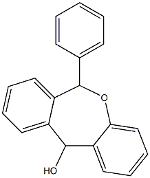 6-(Phenyl)-6,11-dihydrodibenz[b,e]oxepin-11-ol 结构式