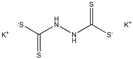 1,2-Hydrazinebis(dithiocarboxylic acid)dipotassium salt 结构式