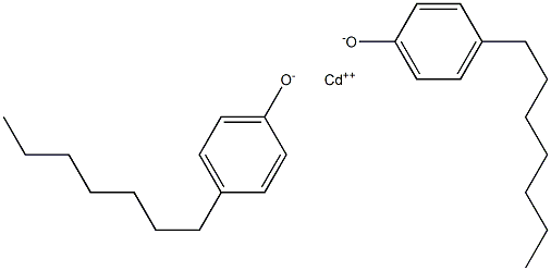 Cadmium bis(4-heptylphenolate) 结构式