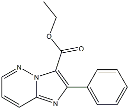 2-Phenylimidazo[1,2-b]pyridazine-3-carboxylic acid ethyl ester 结构式