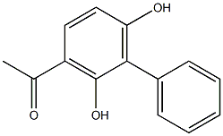 3-Acetyl-2,6-biphenyldiol 结构式