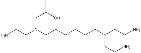 1-[N-(2-Aminoethyl)-N-[6-[bis(2-aminoethyl)amino]hexyl]amino]-2-propanol 结构式