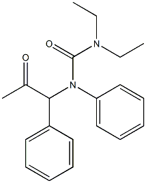 1,1-Diethyl-3-(2-oxo-1-phenylpropyl)-3-phenylurea 结构式