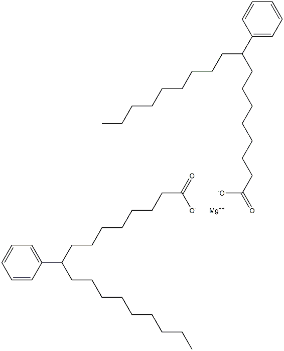 Bis(9-phenylstearic acid)magnesium salt 结构式