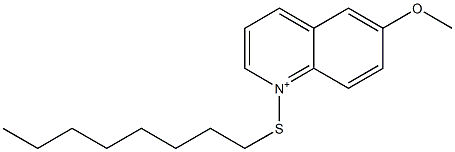 1-Octylthio-6-methoxyquinolinium 结构式