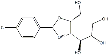 4-O,5-O-(4-Chlorobenzylidene)-D-glucitol 结构式