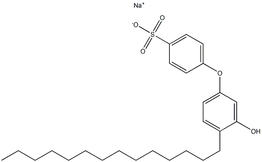 3'-Hydroxy-4'-tetradecyl[oxybisbenzene]-4-sulfonic acid sodium salt 结构式