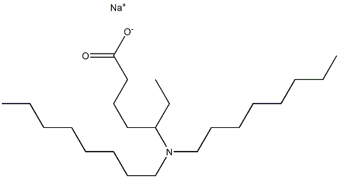 5-(Dioctylamino)heptanoic acid sodium salt 结构式