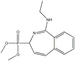 [1-(Ethylamino)-3H-2-benzazepin-3-yl]phosphonic acid dimethyl ester 结构式