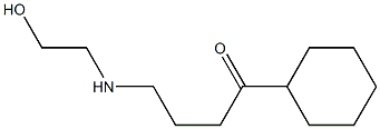 1-Cyclohexyl-4-[(2-hydroxyethyl)amino]-1-butanone 结构式