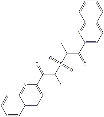 Methyl(2-oxo-2-(quinolin-2-yl)ethyl) sulfone 结构式