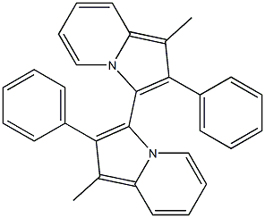 1,1'-Dimethyl-2,2'-diphenyl-3,3'-biindolizine 结构式