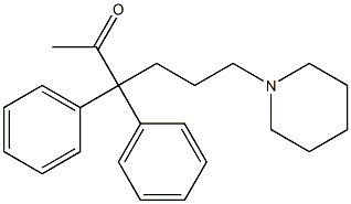 3,3-Diphenyl-6-piperidino-2-hexanone 结构式