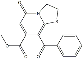 8-Benzoyl-2,3-dihydro-5-oxo-5H-thiazolo[3,2-a]pyridine-7-carboxylic acid methyl ester 结构式
