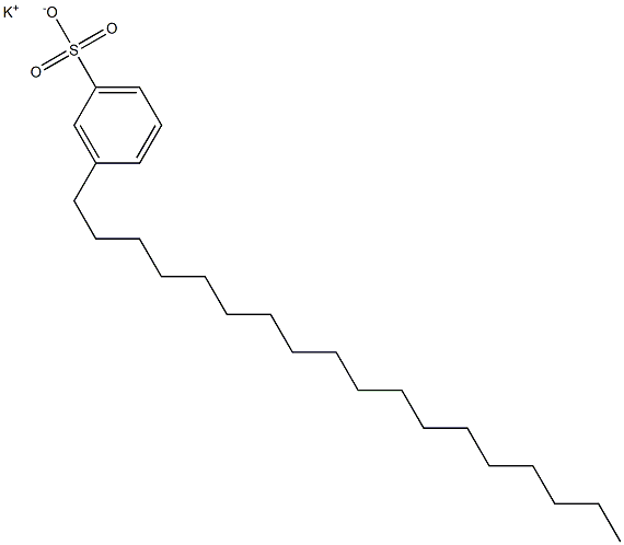 3-Octadecylbenzenesulfonic acid potassium salt 结构式