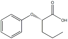 [S,(-)]-2-Phenoxyvaleric acid 结构式