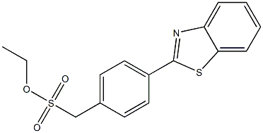 4-(2-Benzothiazolyl)benzenemethanesulfonic acid ethyl ester 结构式