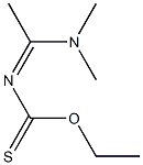 N-(1-Dimethylaminoethylidene)thiocarbamic acid O-ethyl ester 结构式