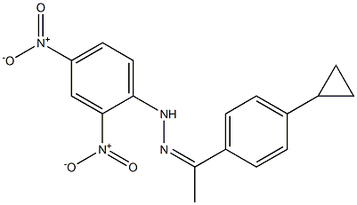 4'-Cyclopropylacetophenone 2,4-dinitrophenyl hydrazone 结构式
