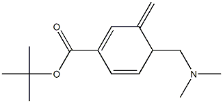 4-Dimethylaminomethyl-3-methylene-1,5-cyclohexadiene-1-carboxylic acid tert-butyl ester 结构式