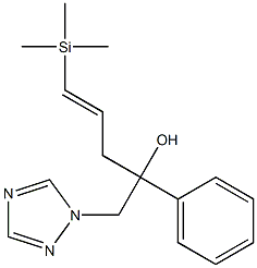 1-(Phenyl)-1-[(E)-3-(trimethylsilyl)-2-propenyl]-2-(1H-1,2,4-triazol-1-yl)ethanol 结构式