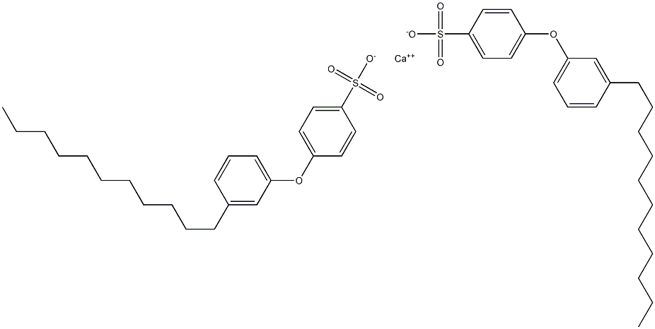 Bis[4-(3-undecylphenoxy)benzenesulfonic acid]calcium salt 结构式