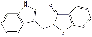 2-[(1H-Indol-3-yl)methyl]-1H-indazol-3(2H)-one 结构式