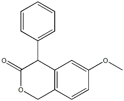 4-Phenyl-6-methoxyisochroman-3-one 结构式