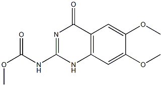 N-[(6,7-Dimethoxy-1,4-dihydro-4-oxoquinazolin)-2-yl]carbamic acid methyl ester 结构式