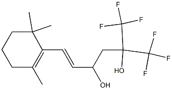 6,6,6-Trifluoro-5-trifluoromethyl-1-(2,6,6-trimethyl-1-cyclohexenyl)-1-hexene-3,5-diol 结构式