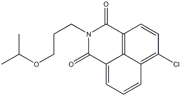 4-Chloro-N-(3-isopropoxypropyl)-1,8-naphthalenedicarboximide 结构式