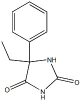 dl-5-Ethyl-5-phenylhydantoin 结构式