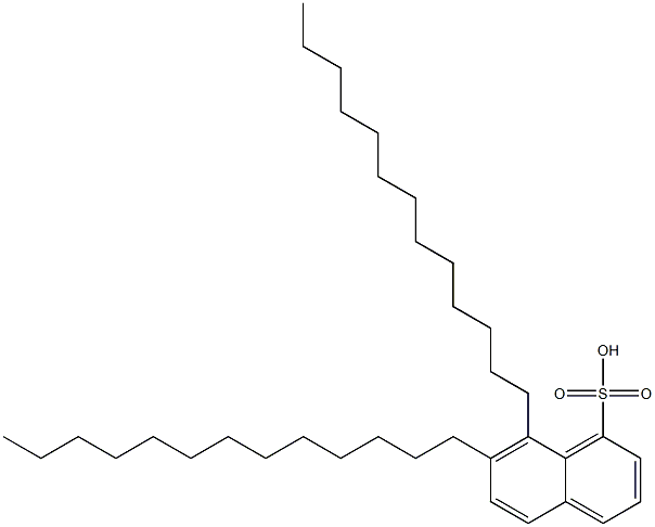 7,8-Ditridecyl-1-naphthalenesulfonic acid 结构式