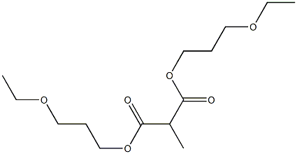 Methylmalonic acid bis(3-ethoxypropyl) ester 结构式