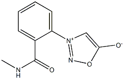 3-[2-(Methylcarbamoyl)phenyl]sydnone 结构式